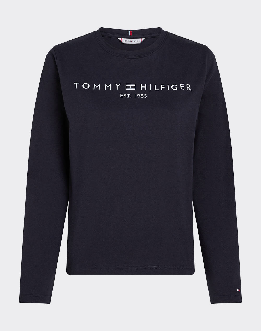 TOMMY HILFIGER REG CORP LOGO C-NK LS