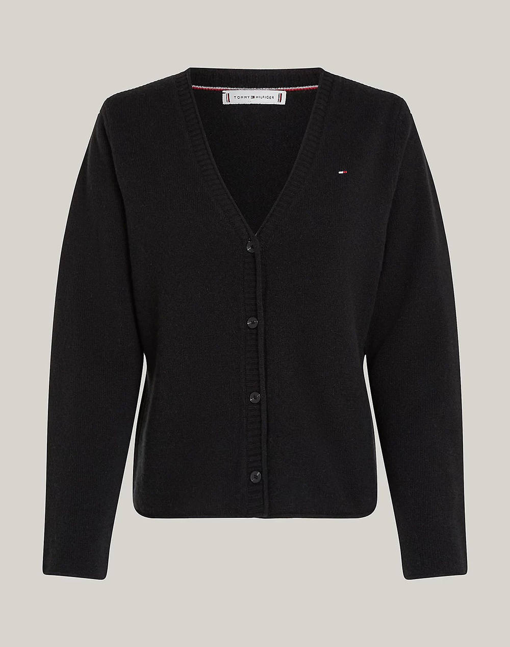 TOMMY HILFIGER SOFT WOOL V-NK CARDIGAN