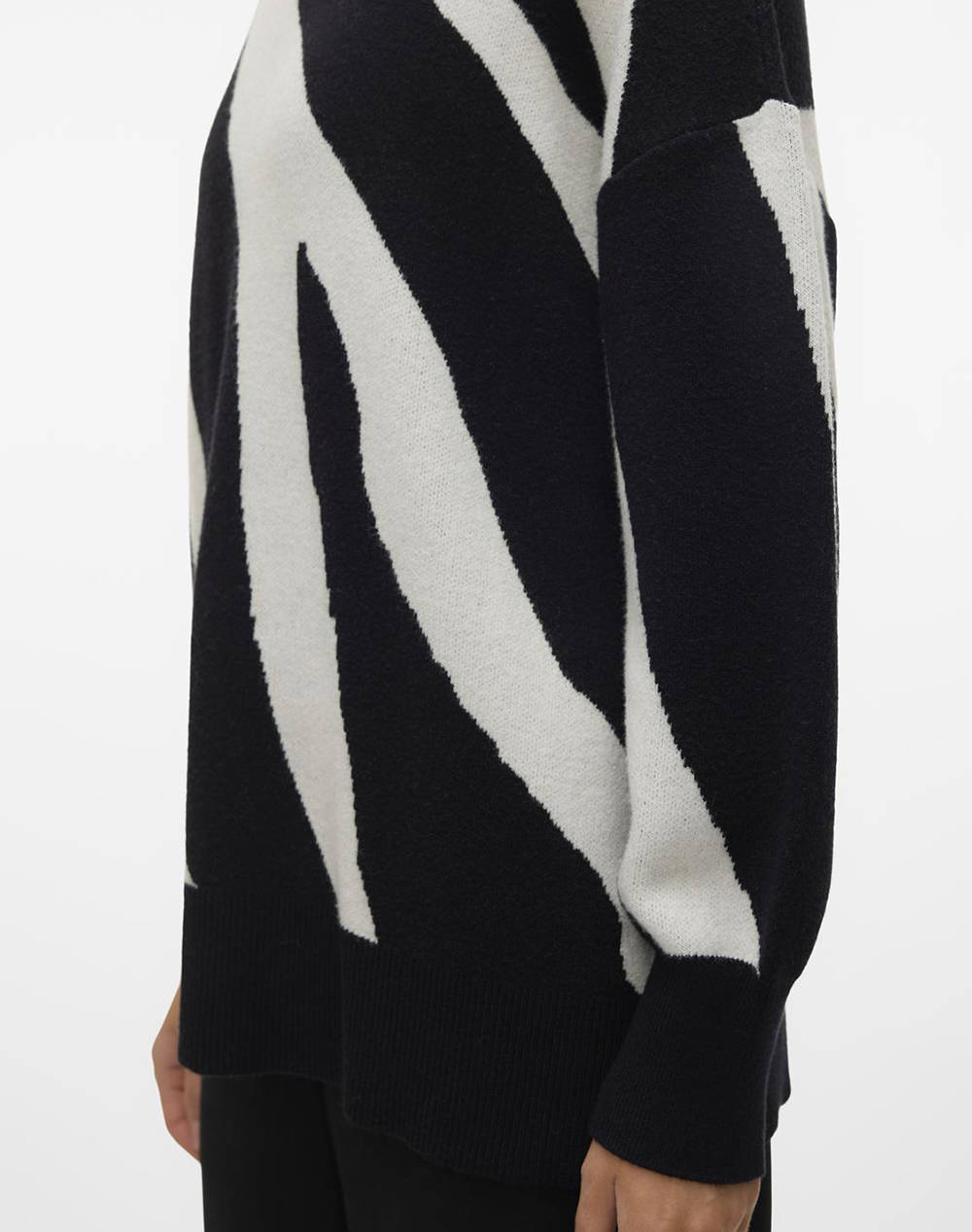 VERO MODA VMNANCY LS O-NECK LONG PULLOVER BOO