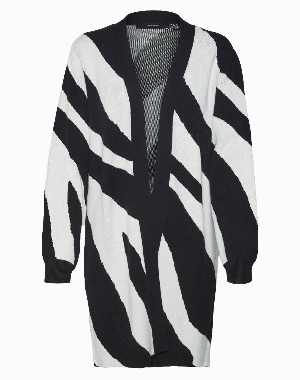 VERO MODA VMNANCY LS OPEN CARDIGAN BOO 10310777-BlackW. BIRCH ANIMAL PRINT Multi φωτογραφία