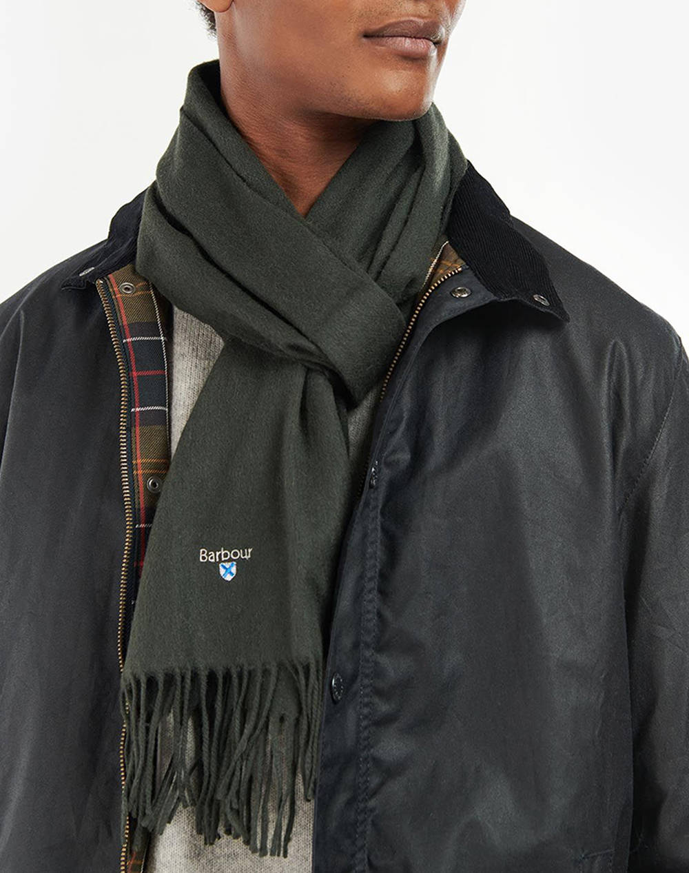 BARBOUR PLAIN LAMBSWOOL SCARF ΦΟΥΛΑΡΙ