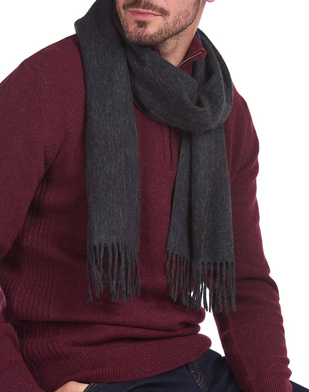 BARBOUR PLAIN LAMBSWOOL SCARF ΦΟΥΛΑΡΙ