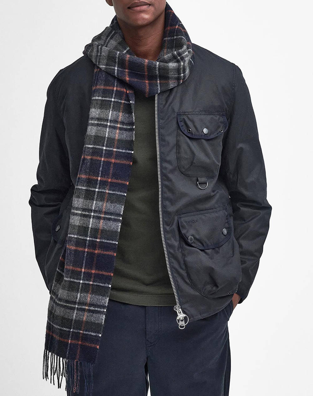 BARBOUR NEW CHECK TARTAN SCARF ΦΟΥΛΑΡΙ