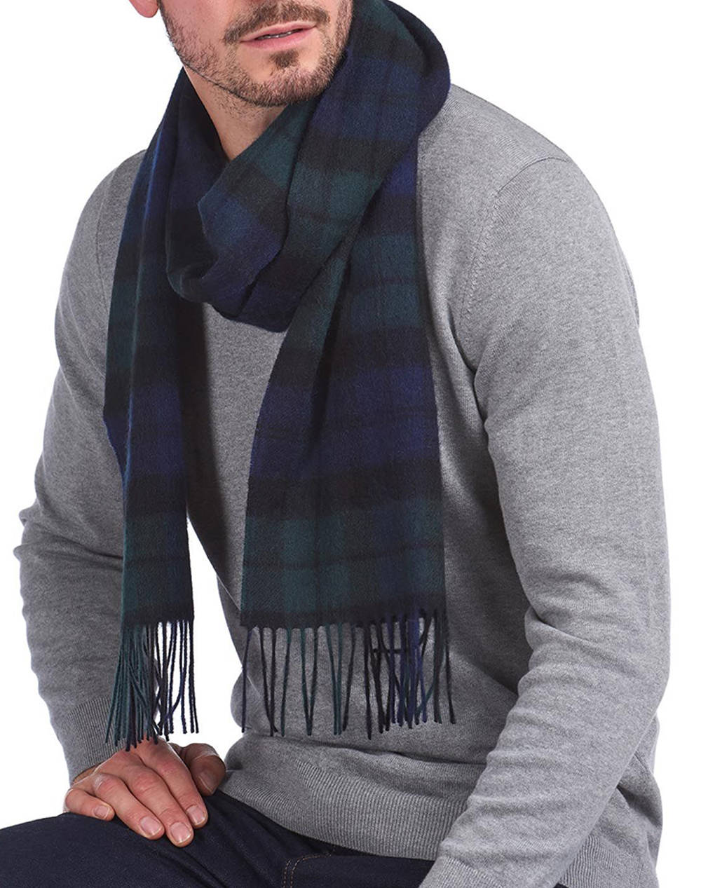 BARBOUR NEW CHECK TARTAN SCARF