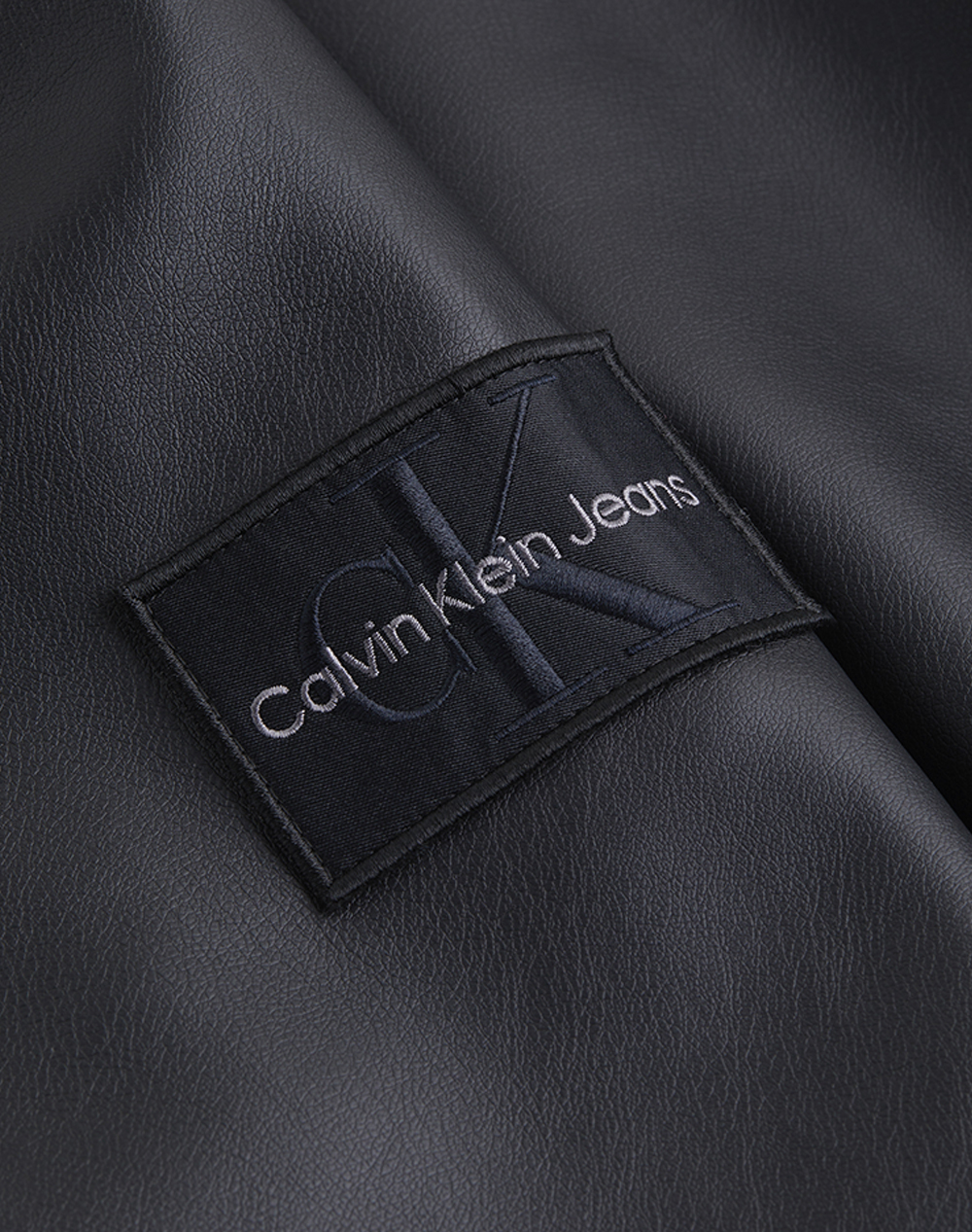 CALVIN KLEIN FAUX LEATHER BOMBER