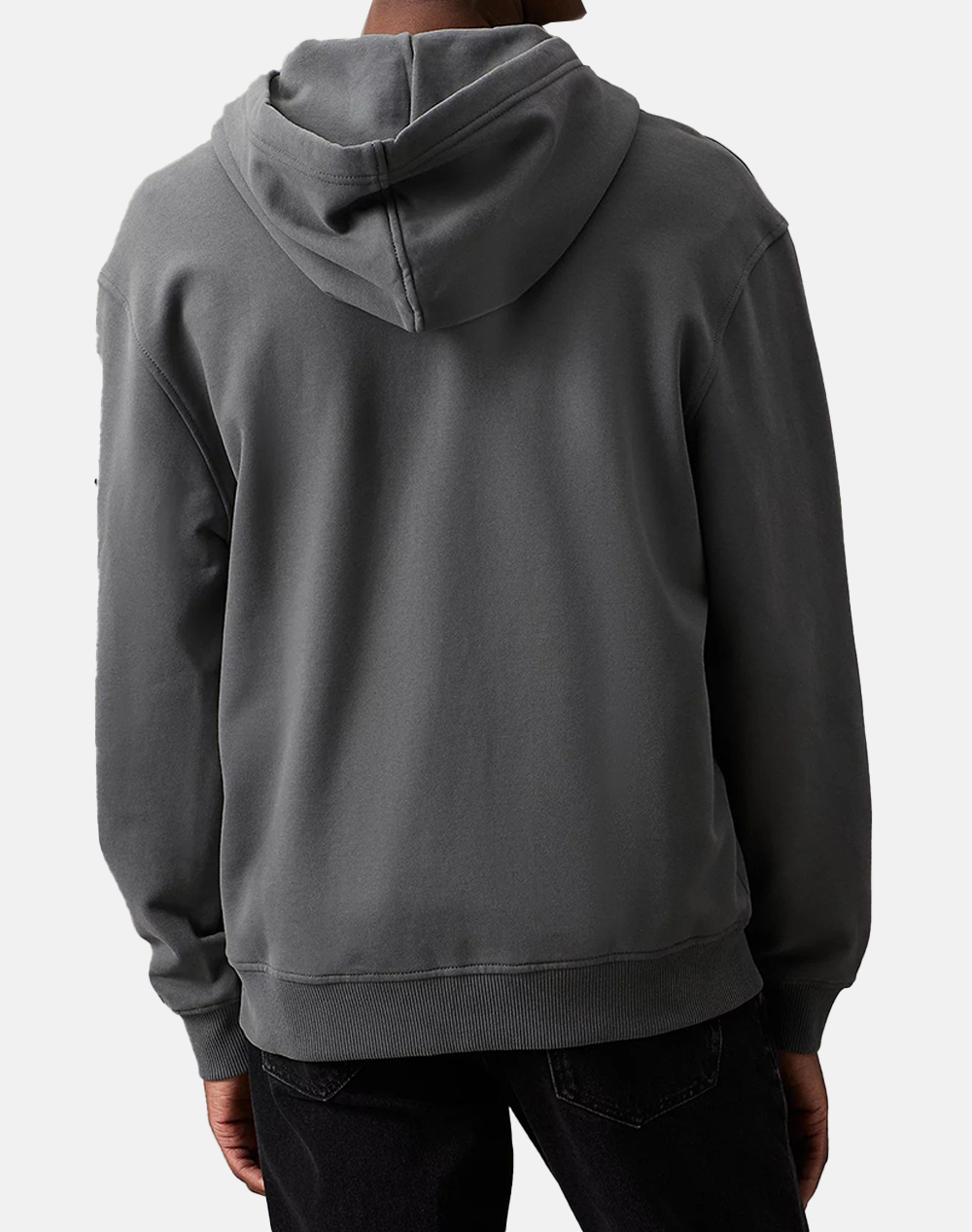 CALVIN KLEIN BADGE ZIP THROUGH HOODIE