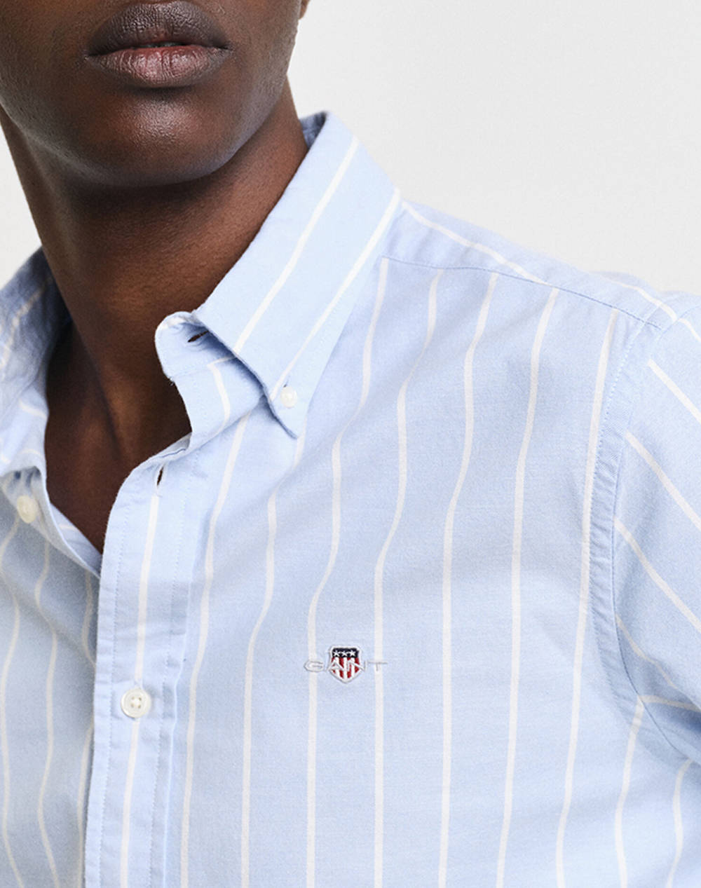 GANT MM SLIM OXFORD STRETCH STRIPE SHIRT