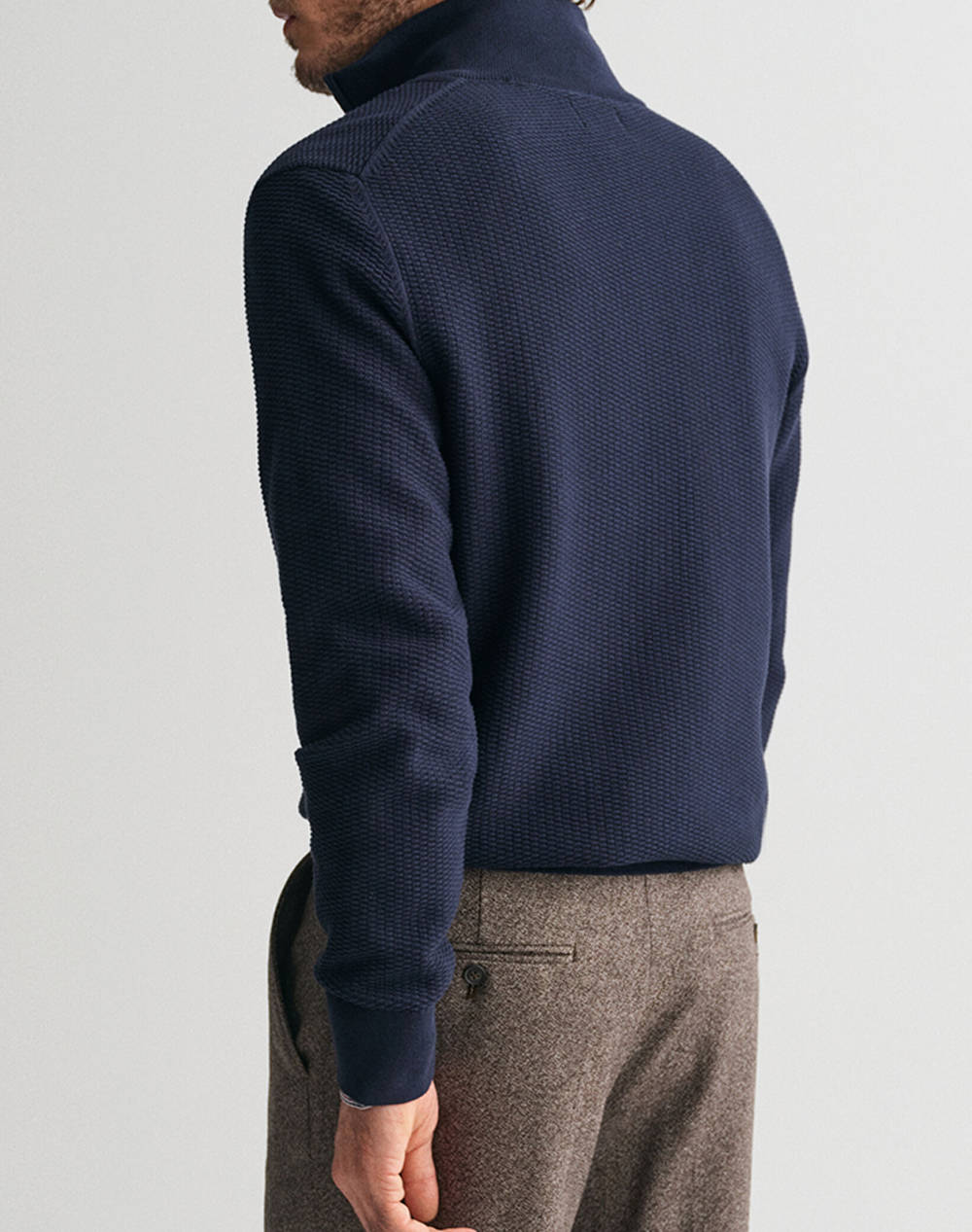 GANT ΠΟΥΛΟΒΕΡ ΜΜ COTTON MICRO TEXTURED HALF ZIP