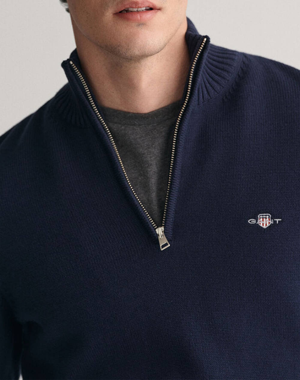 GANT ΠΟΥΛΟΒΕΡ ΜΜ CASUAL COTTON HALF ZIP