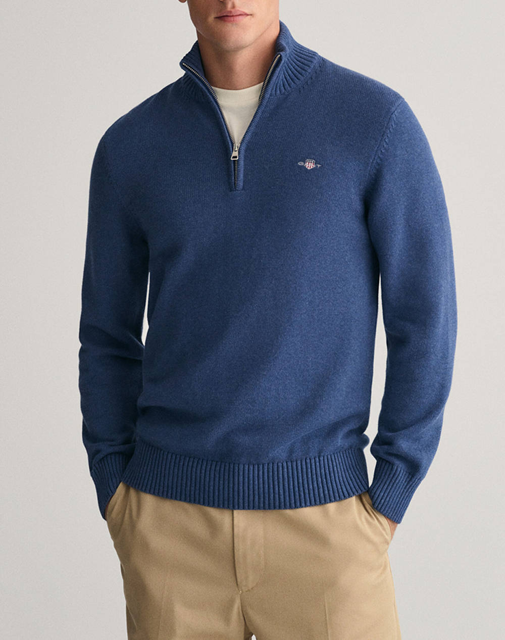 GANT ΠΟΥΛΟΒΕΡ ΜΜ CASUAL COTTON HALF ZIP