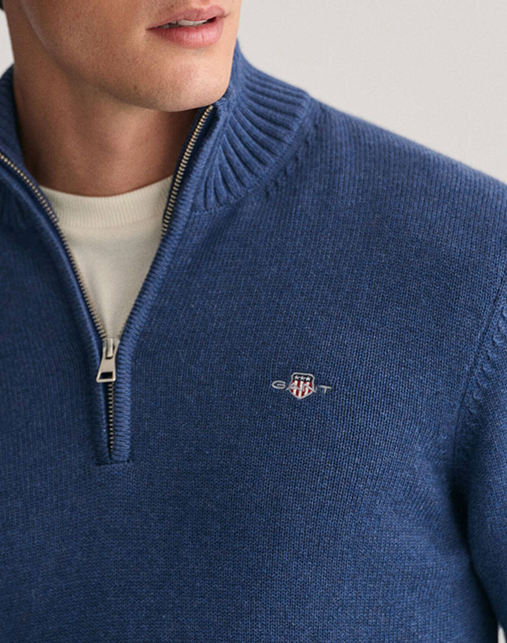 GANT ΠΟΥΛΟΒΕΡ ΜΜ CASUAL COTTON HALF ZIP