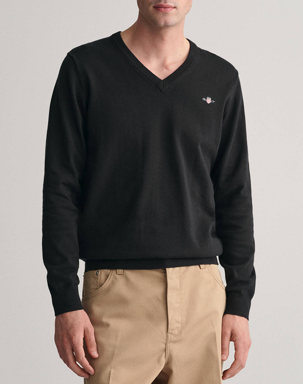 GANT SWEATER LS CLASSIC COTTON V-NECK