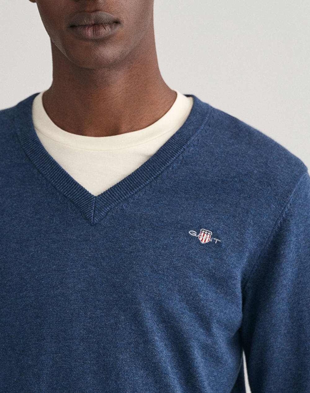 GANT SWEATER LS CLASSIC COTTON V-NECK