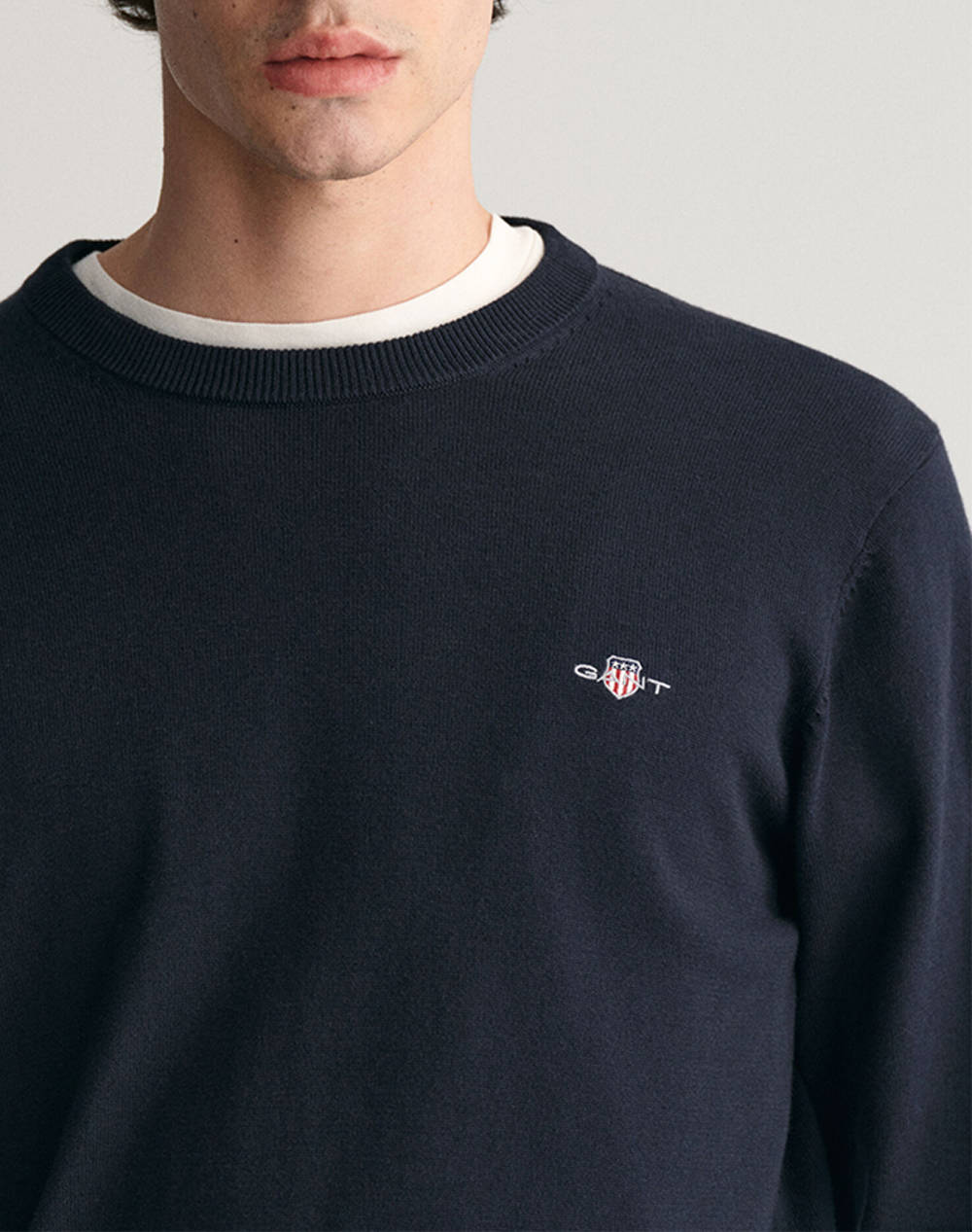 GANT SWEATER LS CLASSIC COTTON C-NECK