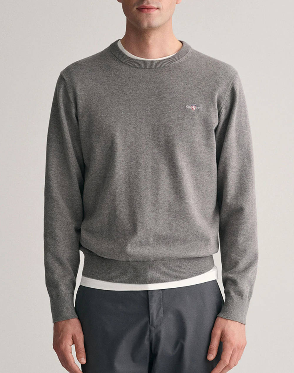 GANT SWEATER LS CLASSIC COTTON C-NECK