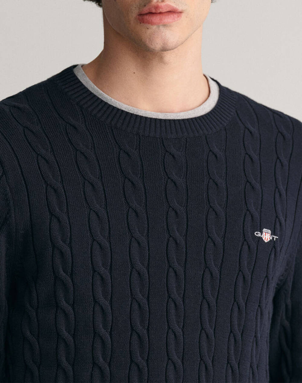 GANT SWEATER LS COTTON CABLE C-NECK