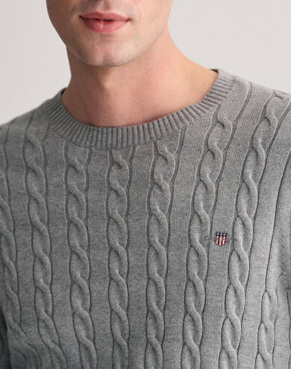 GANT SWEATER LS COTTON CABLE C-NECK