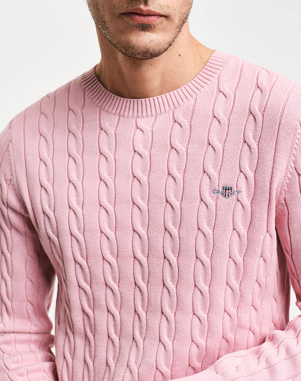 GANT SWEATER LS COTTON CABLE C-NECK