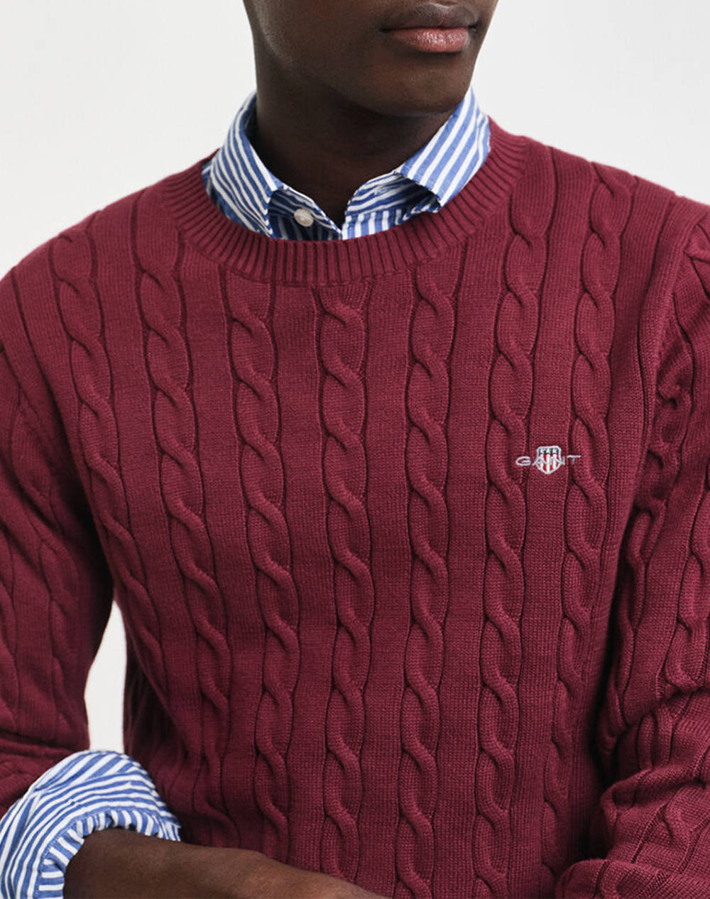 GANT SWEATER LS COTTON CABLE C-NECK