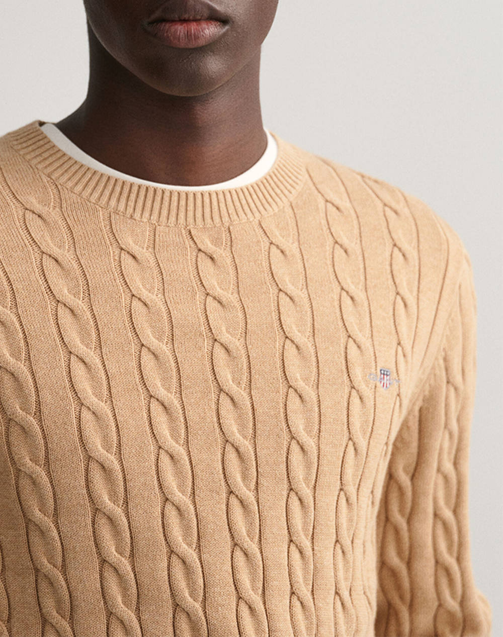 GANT SWEATER LS COTTON CABLE C-NECK