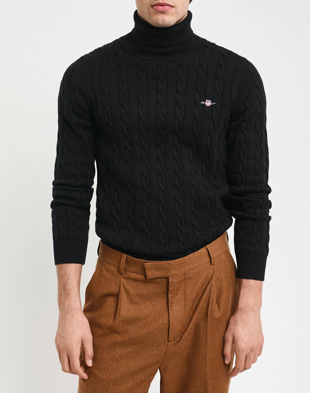 GANT SWEATER LS COTTON CABLE TURTLE NECK