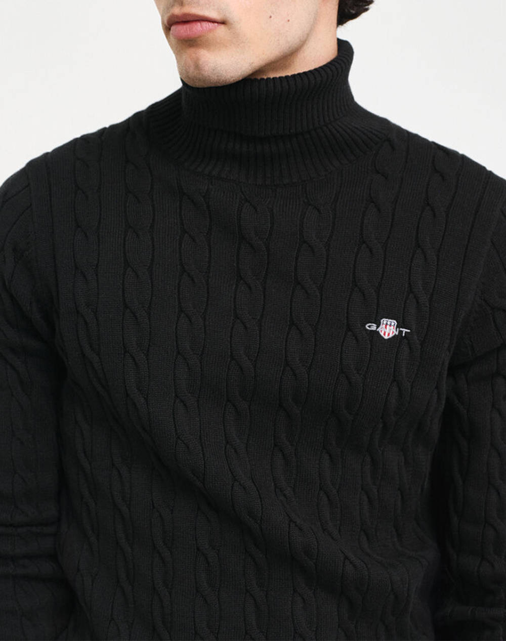 GANT SWEATER LS COTTON CABLE TURTLE NECK