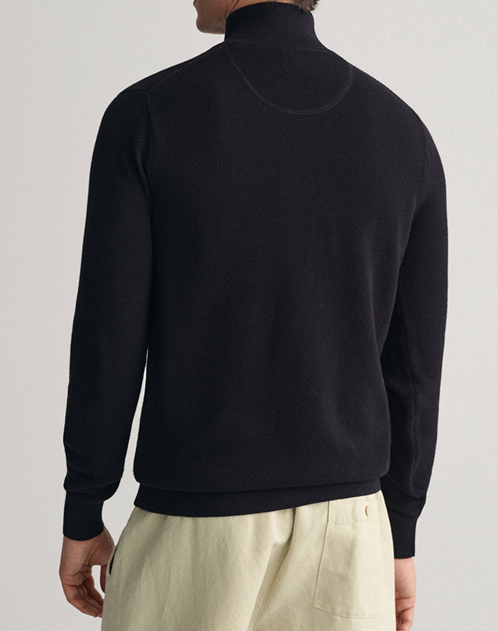 GANT SWEATER LS COTTON PIQUE HALF ZIP