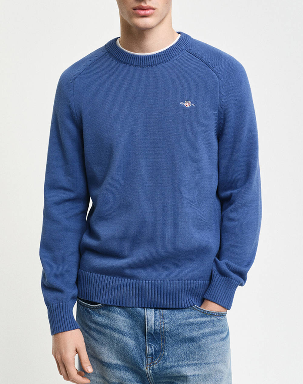 GANT ΠΟΥΛΟΒΕΡ ΜΜ CASUAL COTTON SADDLE C-NECK