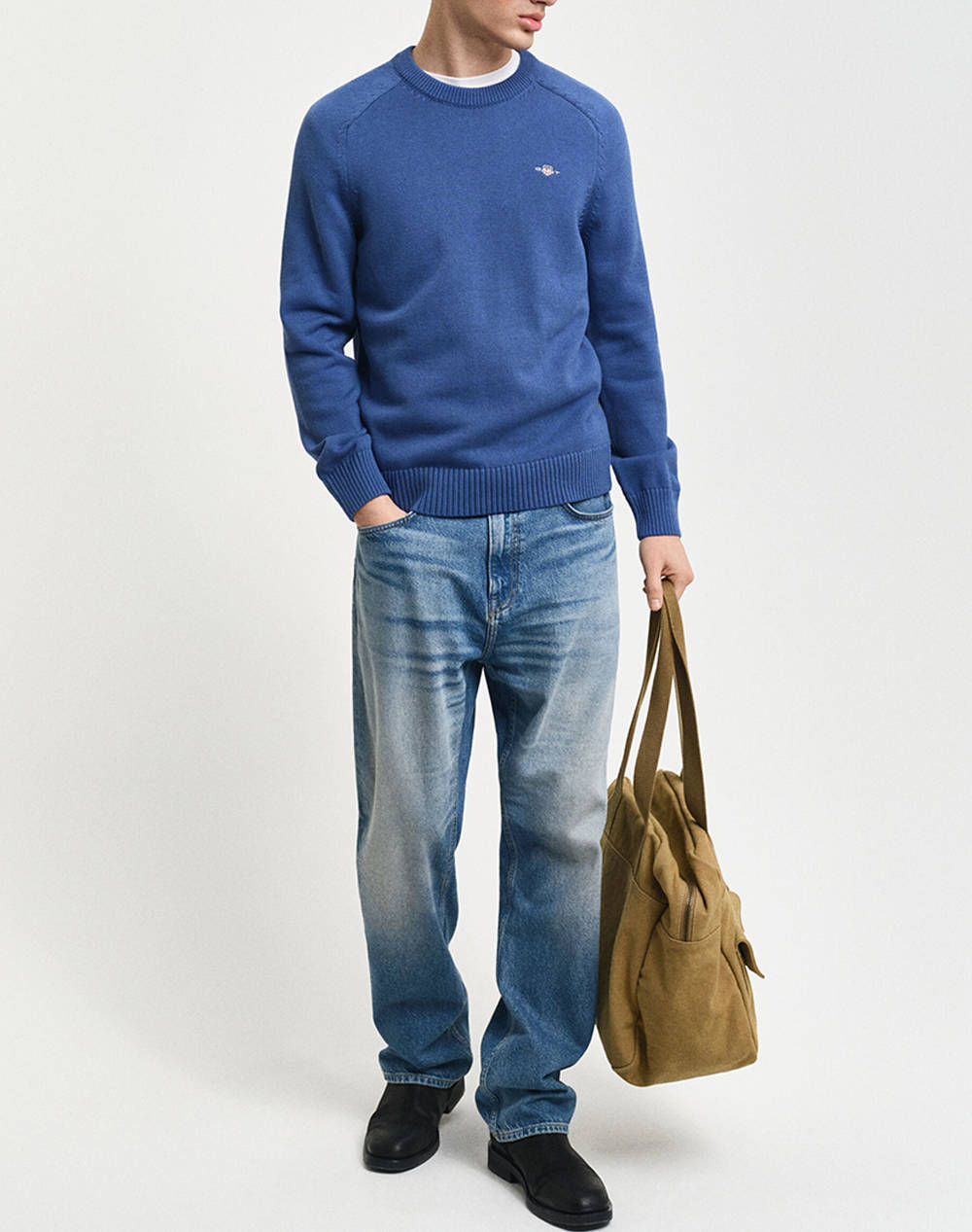 GANT ΠΟΥΛΟΒΕΡ ΜΜ CASUAL COTTON SADDLE C-NECK