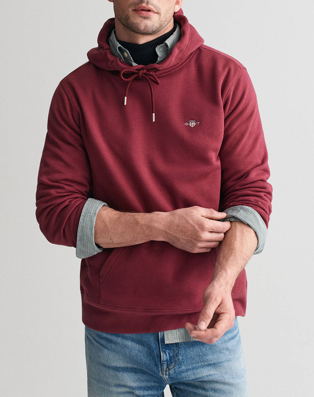 GANT LS REG SHIELD HOODIE