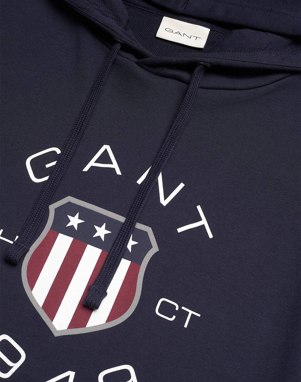 GANT LS PRINT SWEAT HOODIE