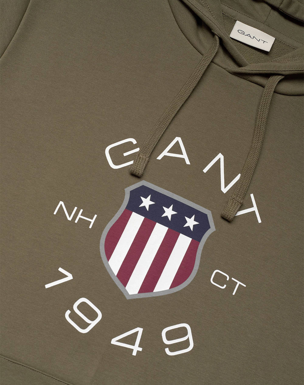 GANT LS PRINT SWEAT HOODIE