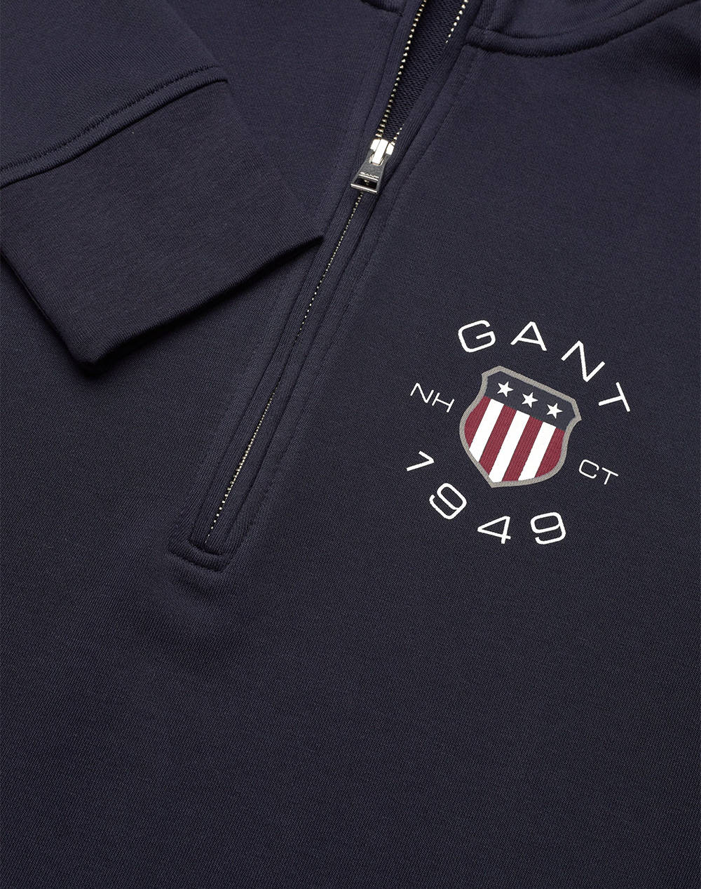 GANT SWEATSHIRT LS PRINT HALF ZIP