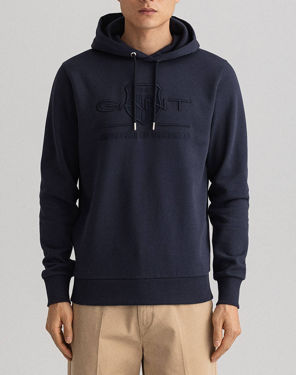 GANT SWEATSHIRT LS REG TONAL SHIELD HOODIE