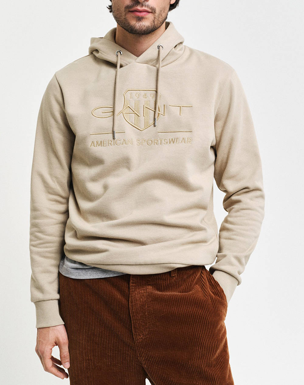 GANT SWEATSHIRT LS REG TONAL SHIELD HOODIE