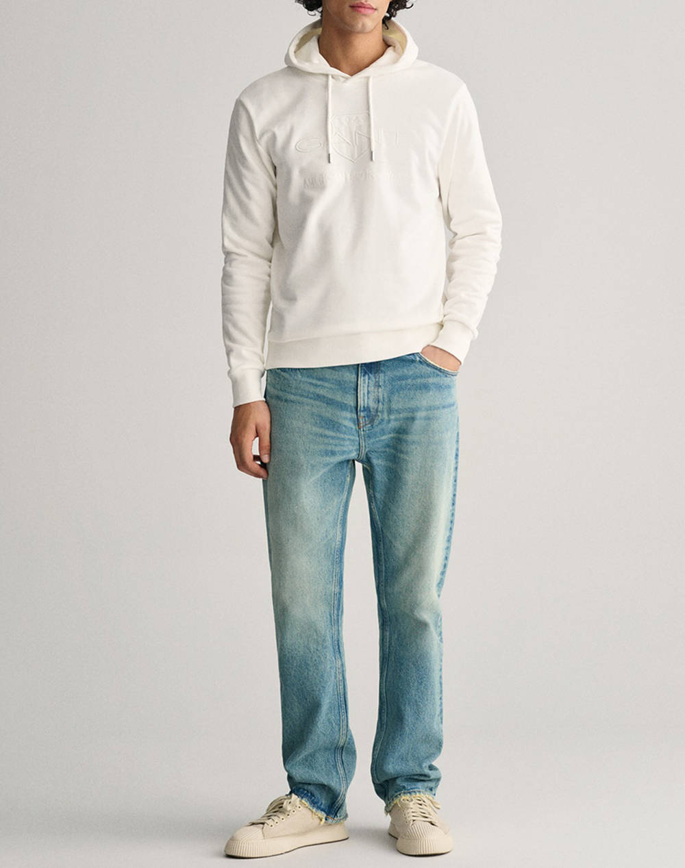 GANT SWEATSHIRT LS REG TONAL SHIELD HOODIE