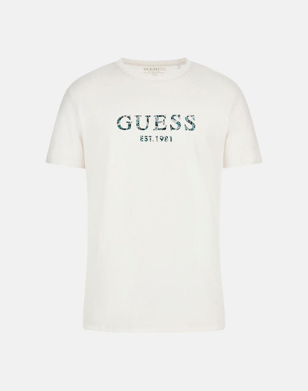 GUESS SS CN GUESS IRIDESCENT TEE SHIRT MEN