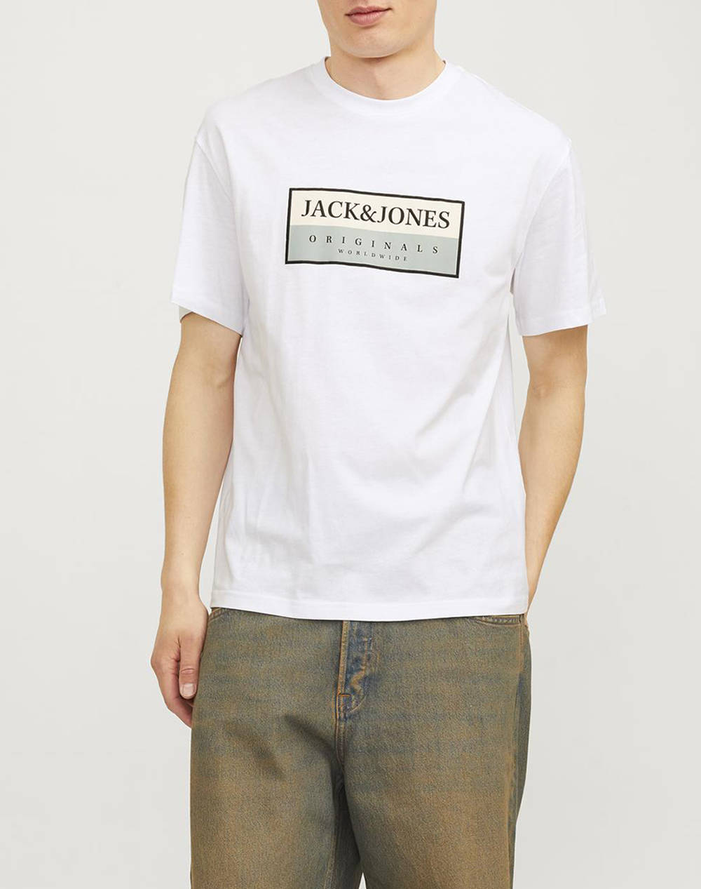 JACK&JONES JORFREDERIKSBERG BOX TEE SS C.N SN