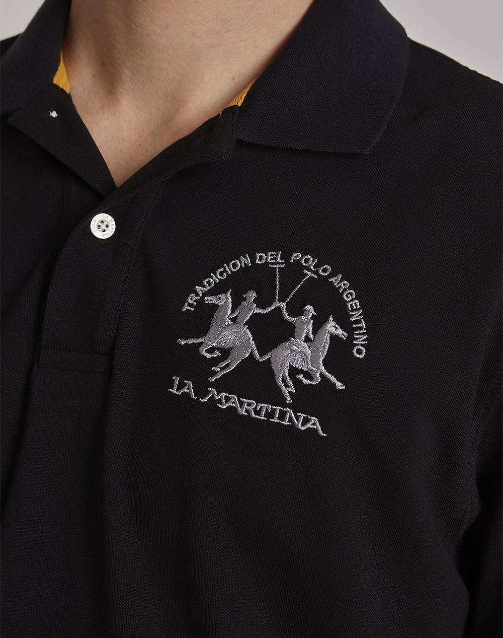 LA MARTINA POLO SHIRT MAN POLO L/S PIQUET STRETCH