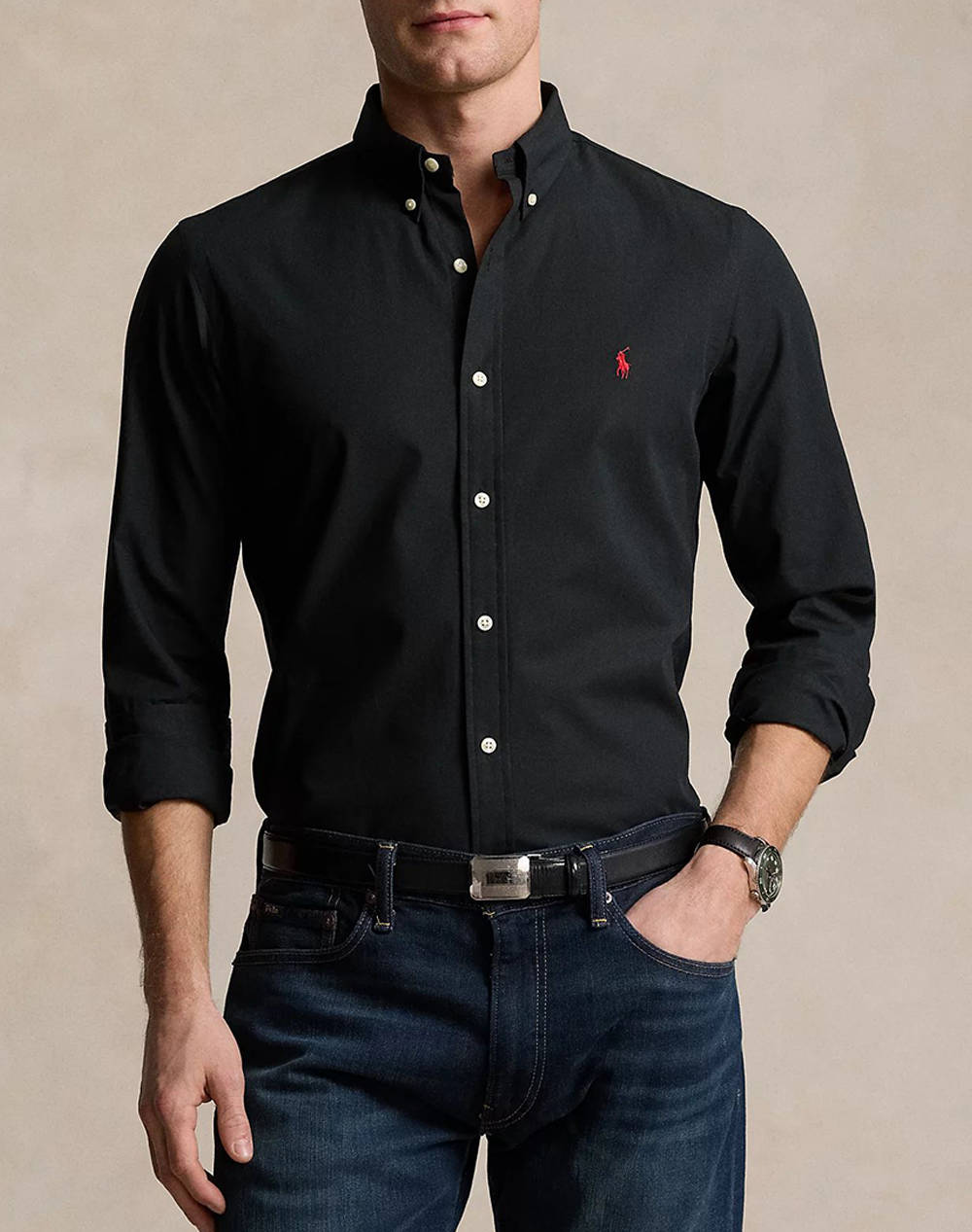 RALPH LAUREN SLBDPPCS-LONG SLEEVE-SPORT SHIRT