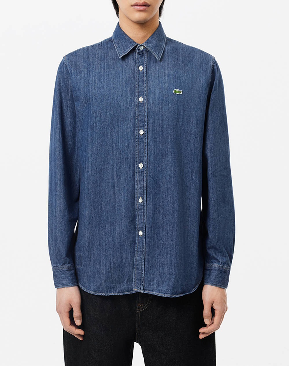 LACOSTE ΠΟΥΚΑΜΙΣΟ ΜΜ LONG SLEEVED CASUAL SHIRT 3CH0197-CDZ JeanBlue φωτογραφία