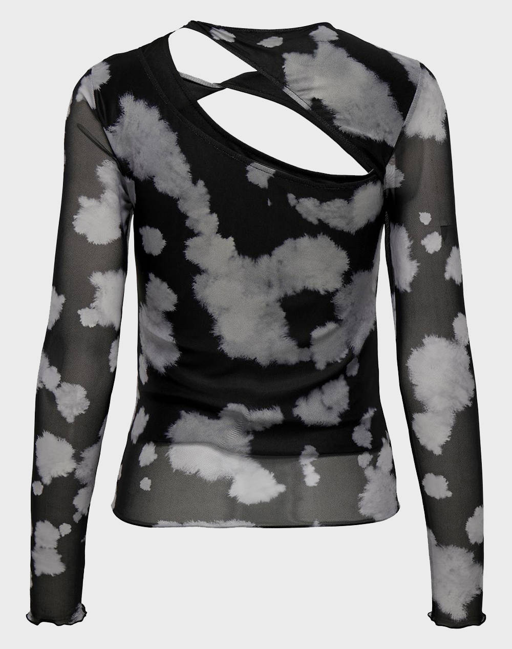 ONLY ONLLUCIA L/S CUT OUT MESH TOP JRS NOW