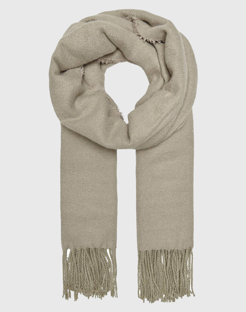  ONLY ONLDENISE LIFE WOOL LUREX SCARF CC 15266393-Pure Cashmere Biege 2025