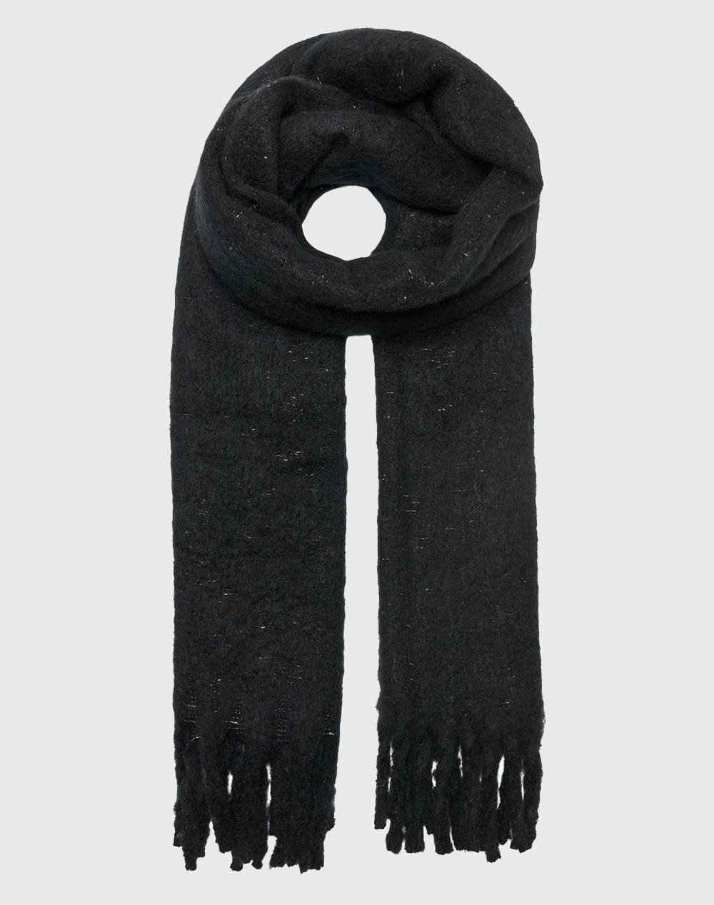 ONLY ONLMARTINE LIFE BOUCLE LUREX SCARF CC 15297946-BLACK Black