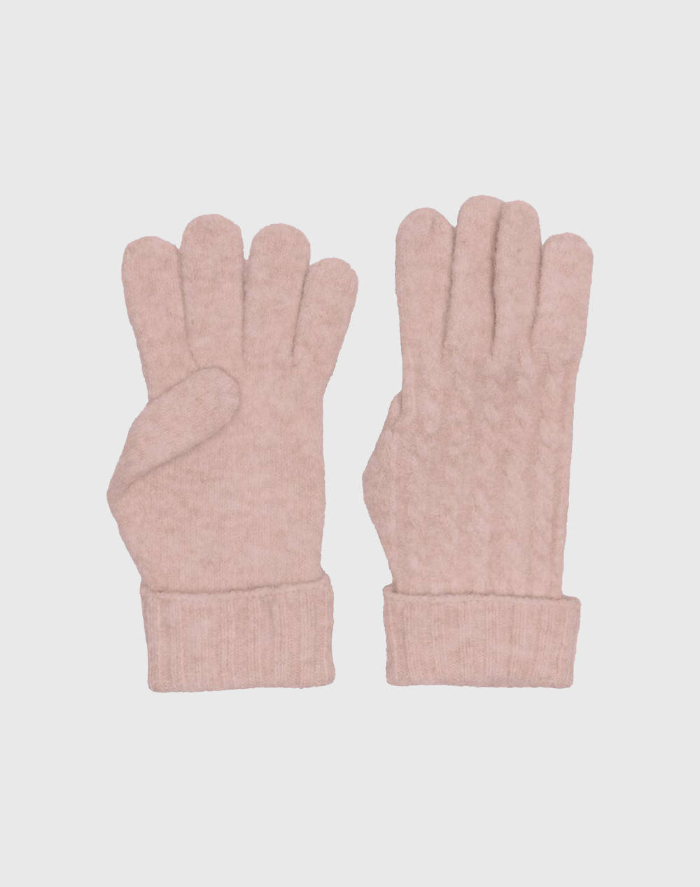 ONLY ONLY ONLANNA CABLE KNIT GLOVES CC 15301967-ROSE SMOKE LightPink