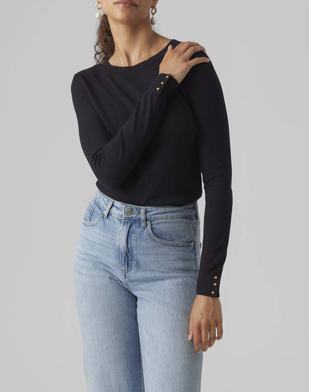 VERO MODA VMSILKY LS O-NECK PULLOVER BOO