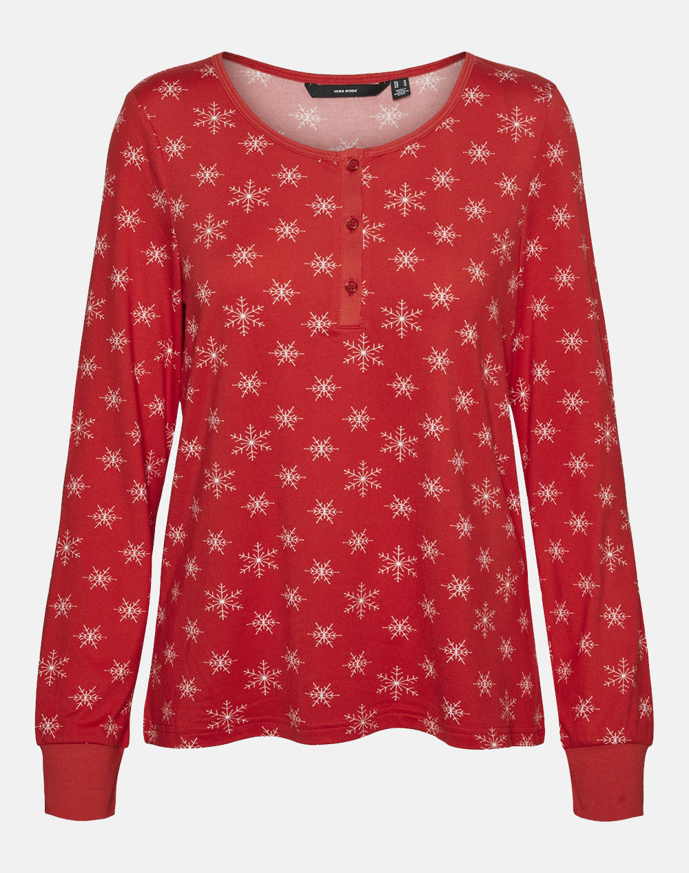 VERO MODA VMXMAS NEW LS BUTTON TOP JRS REPEAT