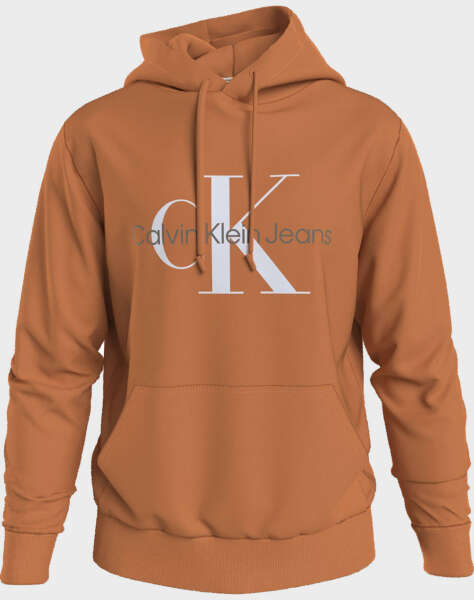 CALVIN KLEIN SEASONAL MONOGRAM HOODIE - Orange