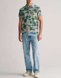 GANT HAWAII PRINT SS POLO SHIRT