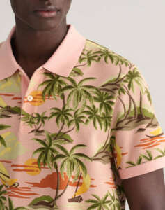 GANT HAWAII PRINT SS POLO SHIRT